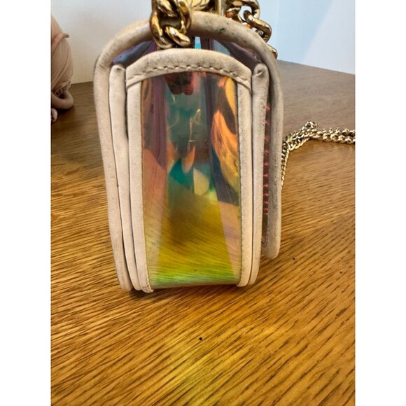 Kate Spade Optic White Hologram Iridescent Nicola Bag 7" X 5" X 2" - Picture 10 of 16